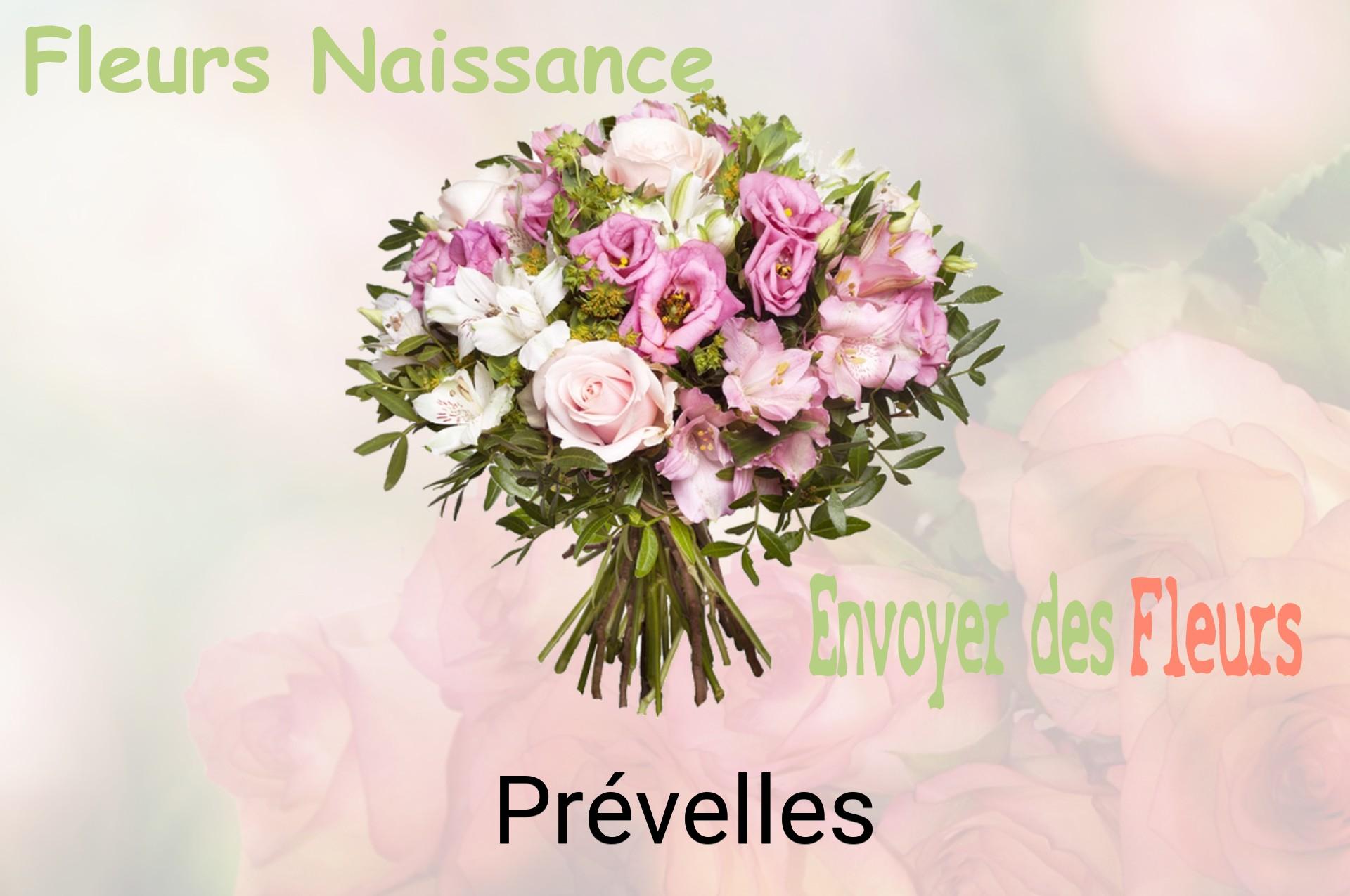 Bouquet de fleurs de naissance livré à Prévelles
